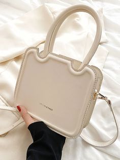 Minimalist Letter Graphic Square Bag  - Women Satchels Square Bag, Olivia Mark, Bag Women, Kate Spade Crossbody, Kate Spade Top Handle Bag, For Love, Bags Women, Fashion Bags, Pu Leather