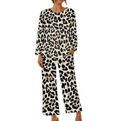 clearance under $5 Clothes StoreClick Here Usmixi Womens Loungewear Set Pajamas Sets for Women Vintage Leopard Print Long Sleeve Pullover Top and Pants 2 Piece Sets Ladies Homewear Sleepwear Lounge Matching Sets Deals on Sale Product Description: Style:2 Pieces Outfits,Matching Sets,Two Pieces Sets,Tracksuits Material: Polyester,Cotton,Cottonblend Gender:Womens,Ladies,Girls Season:Summer,Spring,Fall/Autumn,Winter Feature:Fashion,Casual,Cute Occasions: Casual, Traveling, Vacation, Working, Party, Leopard Pajamas, Pieces Outfits, Womens Loungewear Sets, Outfits Matching, Plus Size Pajamas, Vintage Leopard, 2 Piece Sets, Pajamas Sets, Loungewear Set