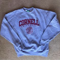 Size S Unisex Never Worn Excellent Condition Champion Jacket, Champion Crewneck, Cornell University, Mens Sweatshirts, Crewneck Sweatshirt, Sweatshirts Women, Crew Neck Sweatshirt, University, Jackets & Coats