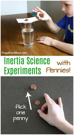 the science experiment is fun for kids to learn how to use coins and fill them with money