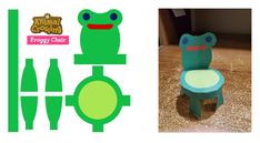 the froggy chair is made out of cardboard