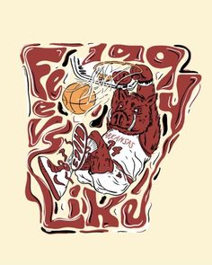 a drawing of a basketball player with the words rapp on it