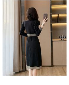 CN: GuangdongFit Type: SlimElasticity: Medium StretchOrigin: Mainland ChinaGender: WOMENMaterial: AcrylicStyle: Office LadySilhouette: PencilPattern Type: SolidSleeve Length(cm): FullDecoration: NONEDresses Length: Mid-CalfSleeve Style: RegularWaistline: Natural FactorsNeckline: O-NeckSeason: Autumn/WinterModel Number: 27Place Of Origin: China (Mainland)Age: MIDDLE AGEType: RegularFabric Type: KnittingProfile Type: XClosure Type: PulloverRelease Date: Winter 2023Material Composition: Synthetic f Long Sleeve Pencil Dress, Y2k Dresses, Stretch Knit Dress, Sweater Dress Women, Women Cargos, Cargo Pants Women, Womens Dress Pants, Party Dress Long, Pencil Dress