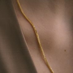 Solid Gold Wheat Spiga Chain Necklace, Fine Handmade Gold Jewelry, 14K Unisex Braided Layering Necklace, Halloween Christmas Gifts for Her Exclusively crafted from genuine gold, Zelveti jewelry embodies purity and longevity. Available in 14 or 18 karat gold, Zelveti jewels are designed to whisper to your soul and carry forward your story across generations. The hallmark of 585 (14 karat) or 750 (18 karat) stamped on your product certifies its authenticity in being made from real gold. As a resul Gold Plated Wheat Chain Necklace For Formal Occasions, Luxury Wheat Chain Necklace As Gift, Luxury Wheat Chain Necklace For Gift, Formal Gold-plated Wheat Chain Necklace, Formal Gold Plated Wheat Chain Necklace, Luxury 14k Gold Wheat Chain Necklace, Luxury Necklace With Wheat Chain As Gift, Luxury Necklace With Wheat Chain For Gift, Elegant Gold Necklace With Wheat Chain