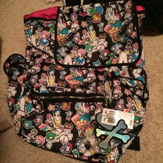 Gorgeous Toki Backpack, Hot Pink Lining Tons Of Room In This Baby Nwt With Unicorno Keychain Tokidoki Backpack, Lesportsac Backpack, Medical Backpack, Radley London Handbags, Mk Handbags Michael Kors, Sanrio Backpack, Turquoise Handbags, Navy Handbag, Sanrio Bag