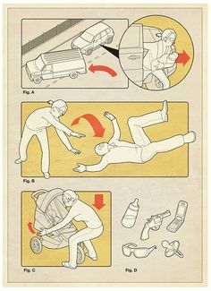 an instruction manual showing how to use the car seat