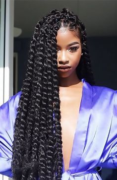 Senegalese Twist Hairstyles, Bohemian Twist, Senegalese Twists, Passion Twists, Braids Styles, Afrikaanse Mode, Senegalese Twist, Hair Twist Styles