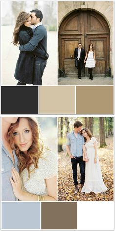 a collage of photos with different people and colors