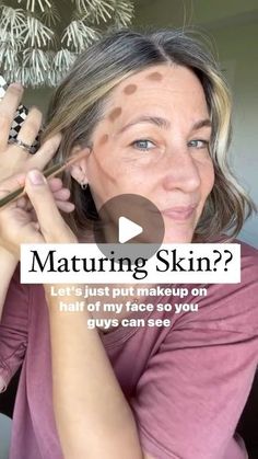 151 likes, 47 comments - thehighlightedhomemaker February 7, 2024: "There’s nothing better than the beautiful natural glow cream makeup gives mature skin! ✨ You do not need to be a makeup artist to apply cream makeup, all you need is to place the dots of makeup on your face and blend! That’s it!👏🏻👏🏻 I’ll send specific instructions on where to apply so there’s no guessing. The benefits of cream makeup … ✨Feels like a second skin ✨Warms up to the skin and blends like a dream ✨Won’t settle Makeup On Wrinkled Skin, Make Up For Older Skin, Makeup For Maturing Women, How To Blend Makeup, Make Up For Maturing Skin, No Makeup Eye Makeup, Makeup Tutorial For Older Women Over 50, How To Apply Makeup For Over 50, Makeup For Maturing Skin