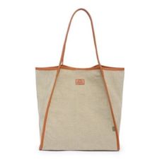 Introducing the Pine Hill Tote: Elegant and practical, crafted from durable cotton canvas and genuine leather. Eco-conscious with recycled hardware and vegetable-based dyes. Spacious interior with organizational pockets. Versatile for any occasion. Dimensions: W: 14" H: 15" D: 7". Handle drop: 10.5". A sustainable and stylish companion for your daily journey. | TSD Brand Pine Hill Tote, Ivory Casual Khaki Shoulder Bag With Canvas Lining, Casual Khaki Canvas Shoulder Bag, Casual Beige Canvas Bag, Casual Khaki Canvas Bag For Everyday, Casual Khaki Cotton Bag, Casual Beige Canvas Travel Bag, Casual Khaki Shoulder Bag With Leather Handles, Casual Cream Cotton Canvas Bag, Casual Brown Cotton Canvas Bag