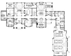 this is the floor plan for these luxury home plans, which include two master suites and three