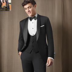 Premium black Tuxedo 3 piece suits,Luxury Stylish Look groom suit Premium Man Suit, Ethnic Wedding Suit, by Weddingwearstore on Etsy Ethnic Wedding, Man Suit, Black Tuxedo, Wedding Suit, Groom Suit, Wedding Suits Men, 3 Piece Suits