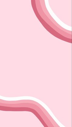 a pink and white background with curved lines on the bottom right hand corner in the center