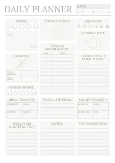 the daily planner is designed to help you plan and organize your day in one place