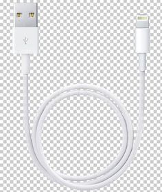 an apple charger and usb cable on a transparent background