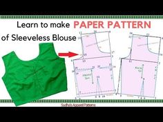 In this article, I have explained detailed pattern making of a very basic saree blouse without sleeve. To make a Sleeveless Saree Blouse, all the measurements must be taken with great care for precise results. Sleeveless Blouse Pattern Sewing, Sleeveless Sari Blouse, Saree Jacket