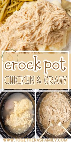 crock pot chicken and gravy is an easy dinner recipe