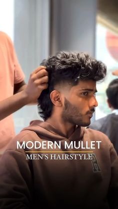 MULLET BURST FADE | MEN'S #modernmullet #mullethaircut #mohawkhair #vurvesalon #menshaircut Under Fade Haircut For Men, Seven Haircut Man, Mens Hairstyles Mullet Fade, Mens New Hairstyles, Best Mullet Haircuts Men, Modern Mullet Burst Fade, Mullet Hairstyle Mens With Beard, Funk Hairstyle Men, Modern Mullet With Beard