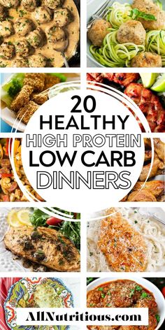 20 healthy high protein low carb dinners