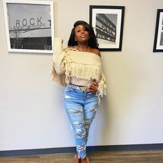 All Around Fringe Off The Shoulder Sweater White Oversized Sweater, Off The Shoulder Sweater, Shoulder Wrap, Sweater Layering, Fringe Sweater, Cold Shoulder Long Sleeve, Off Shoulder Sweater, Comfy Sweaters, Knitting Women Sweater