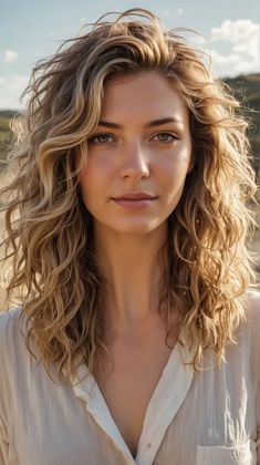 Womens Long Curly Hairstyles, Mid Length 2b Haircut, Women Wavy Haircut, Loose Perms For Medium Length Hair, Long Wavy Hairstyles With Layers, Brown Curly Hair With Layers, Medium Wavy Hair With Layers, Wolf Haircut Wavy Hair, Long Bob Hairstyles Curly Hair