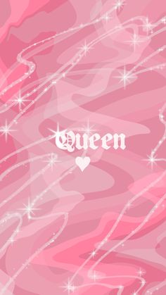 pink wallpaper, with the word queen in white and a white heart bellow Queen Wallpaper Aesthetic, Wallpaper Queen, Pink Queen Wallpaper, Queen Wallpaper, Queens Wallpaper, Bling Wallpaper, Girly Accessories