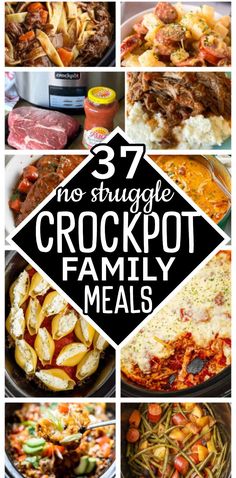 Week Of Meals Families, Easy Meals For Two Crockpot, Cheap Easy Crockpot Meals 3 Ingredients, Quick And Easy Dinners For Family, Vacation Dinners Meal Planning, Kids Crockpot Meals Easy Dinners, Crockpot Family Meals Kids, Easy Cheap Stovetop Dinners, Crockpot Dump Meals Easy Recipes