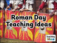 roman day teaching ideas for kids to learn how to use their swords and shields