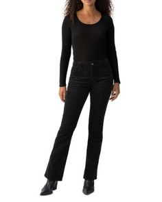 Sanctuary Hayden Bootcut Velvet Pants Fall Straight Pants With Five Pockets, Fall Stretch Pants With Five Pockets, Stretch Pants With Five Pockets For Fall, Fall Trousers With Five Pockets, Fitted Bottoms With Five Pockets For Fall, Fitted Full-length Pants With Five Pockets, Fitted Full Length Pants With Five Pockets, Bridal Boots, Contemporary Dresses