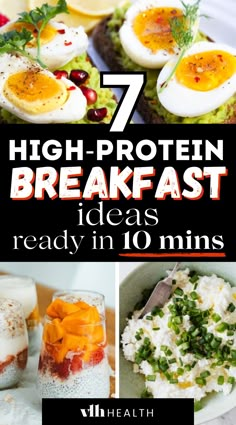 high protein breakfast ideas that are ready in 10 mins to make it easy and delicious