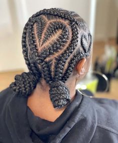 40 Heart Braids Braided Hairstyle Ideas for Black Women Hairstyles Heart, Heart Braid, Braided Hairstyles For Teens, Braided Cornrow Hairstyles, Pretty Braided Hairstyles, Braids With Curls, Girls Hairstyles Braids, Heart Hair, Girls Braids