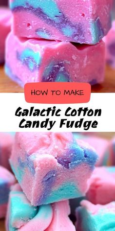 how to make galactic cotton candy fudge