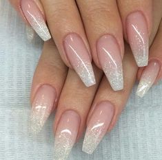 Ombre Nails Glitter, Ombre Acrylic Nails, Ombre Nail Designs, Nail Art Ombre, Sparkle Nails