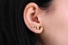 This flat back surgical steel tragus stud is designed for comfort and it can be used as sleeping stud (nap earring), A great gift option for bridal shower or wedding. Perfect as cartilage earring, tragus earring, medusa and Ashley, and also great choice as nose stud because its sparkling look  Before ordering, please visit our store and see what else we make https://www.etsy.com/shop/ChicBianca?ref=seller-platform-mcnav The bar thickness is 1.2 mm (16 gauge) so it is ticker than a normal earring post which is usually 0.80-0.90 mm (19-20 gauge). -Suitable for daily wear, Perfect match with other earrings. -You can wear a single or as much as you can fit to your ear. -Sold as single stud or pair as per your desire. -Hypoallergenic - Made for sensitive Skin.  -Material : 316L Surgical Steel Nap Earring, Stud Cartilage Piercing, Conch Stud, Stud Piercing, Tragus Stud, Tragus Earring, Cartilage Stud, Labret Studs, Flat Back Earrings