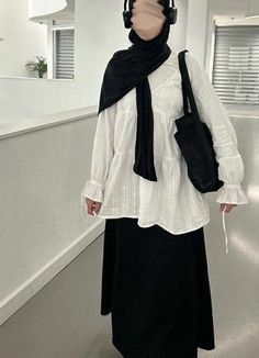 Cute Hijabi Outfits, Outfits Muslim, Rok Outfit, Estilo Hijab, Modest Casual Outfits, Stile Hijab, Cute Modest Outfits