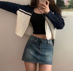 Denim Skirt Outfits, Follow For More, Everyday Outfits, New Outfits