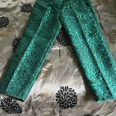 These Slacks Were Never Worn. They Were Altered But Still Never Fit. Price Reflects Altered Waist Band. Label At Side Pocket. Size Label, Side Pocket, Waist Band, To Sell, Pant Jumpsuit, J Crew, Blue Green, Pants For Women, Band