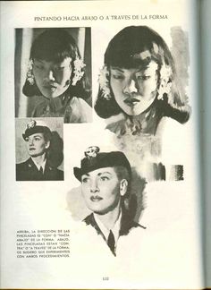 an old book with pictures of women in hats and uniforms on it's cover