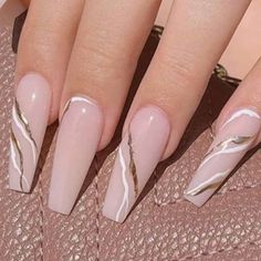 Full Cover Nail Tips, Nagel Tips, Coffin Press On Nails, Fake Nails With Glue, Ballerina Nails, Foil Nails, Acrylic Nails Coffin, Nail Art Hacks, False Nail