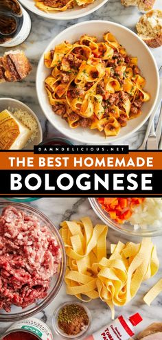 Love easy homemade staples? Here's another DIY condiment! Thanks to the secret to amazing bolognese, this is the best sauce recipe for pasta or gnocchi. Plus, it's freezer-friendly! Pin this for later! Easy Bolognese Recipe, Bolognese Pasta Recipe, Bolognese Recipes, Best Bolognese Sauce, Homemade Bolognese Sauce, Homemade Bolognese, Bolognese Sauce Recipe, Pappardelle Pasta, Simple Pasta