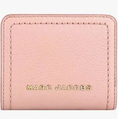 Brand New Mini Compact Marc Jacob’s Wallet! Pink Offers Are Welcome!! Originally $160 Everyday Pink Leather Wallets, Trendy Pink Leather Wallets, Pink Luxury Wallets For Everyday Use, Chic Pink Leather Wallet, Classic Pink Compact Wallet, Pink Compact Leather Wallet, Classic Compact Pink Wallet, Pink Leather Compact Wallet, Compact Pink Leather Wallet