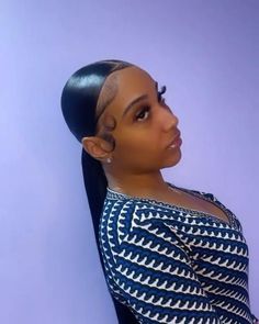 Middle Party Low Ponytail, Low Ponytail Hairstyles For Black Women Weave Middle Part, Middle Part Ponytail Weave Black Women, Middle Part Slick Ponytail Weave, Wing Install Hairstyles, Low Middle Part Ponytail Black Women, Sleek Ponytail Straight Hair, Ponytail Hairstyles For Black Women Middle Part, Middle Part Hairstyles Ponytail