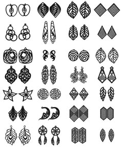 a collection of different designs and shapes