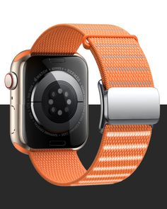 PRICES MAY VARY. Compatible models: Our orange nylon sport bands are compatible with Apple Watch Ultra 2/1, Series 9, 8, 7, 6, 5, 4, 3, 2, 1, and SE. They are available in sizes 38mm/40mm/41mm and 42mm/44mm/45mm/49mm, ensuring a perfect fit for iWatch models. Reflective Stitching: The elastic Watch band for Apple features high-density weaving with reflective threads, combining simplicity with practicality. Whether you're running, exercising at night, or out after dark, the reflective threads ens New Apple Watch, Watch Ultra, Apple Watch Series 3, 38mm Apple Watch Band, Wristbands, Apple Watch Band, Apple Watch Series, After Dark, Apple Watch Bands