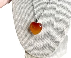 -Natural Red Carnelian Agate Heart Shaped Crystal Necklace<3 -Carnelian crystal healing properties: enhances positive, happy energy. Increases confidence and motivation. Helps to calm emotions. Connected to the Root Chakra, Sacral Chakra & the Solar Plexus. #carnelian #carnelianheart #carneliannecklace #crystalsaesthetic #crystalnecklace #crystalnecklaceaesthetic #crystaljewelry #gifts #giftsforbestfriends #giftsforgirlfriend #giftsformom #giftsforher Heart-shaped Agate Healing Jewelry, Heart-shaped Agate Jewelry For Healing, Healing Heart-shaped Agate Jewelry, Orange Carnelian Crystal Necklace As Gift, Orange Carnelian Crystal Necklace For Gift, Orange Carnelian Crystal Necklace Gift, Gift Carnelian Crystal Necklace In Orange, Orange Heart Beads Jewelry For Gift, Orange Jewelry With Heart Beads For Gifts