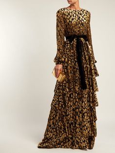 Long Cocktail Dress, Dress Designer, Chiffon Gown, Bateau Neckline, Moda Vintage, Formal Style, Animal Print Dresses, Modest Dresses