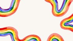 an abstract rainbow pattern with white background