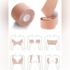 -Waterproof, Sweat Proof -Elastic Lift Is Super Strong -Cotton Fabric, Soft And Comfortable, Light And Invisible -Safe And Non-Irritating -Multiple Uses This Is The Only Tape You Will Need Girl Secrets, Pageant Costumes, Curvy Wedding, Girls Secrets, Bird House Feeder, Strapless Dresses, Bra Hacks, Breast Tape Lift, How To Wear A Scarf