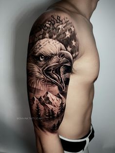 #tattoo #tattoodesign #tattooideas #tattoosketches #tattoohollywoodfl #tattooholywoodflorida #tattoogirls #besttattoo #tattoomiami #tattooflorida #tattoounique #uniquetattoo #blackandgreytattoo #colortattoo #tattooart #tattooartist #sleeve #sleevetattoo #eagle #eagletattoo #americantattoo #americanflag We The People Eagle Tattoo, Bald Eagle American Flag Tattoo, Eagle In Flight Tattoo, Patriotic Half Sleeve Tattoos For Men, American Sleeve Tattoo Men, Eagle Sleeve Tattoo Men