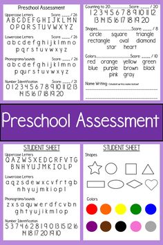 the printable worksheet for preschool to practice handwriting and numbers